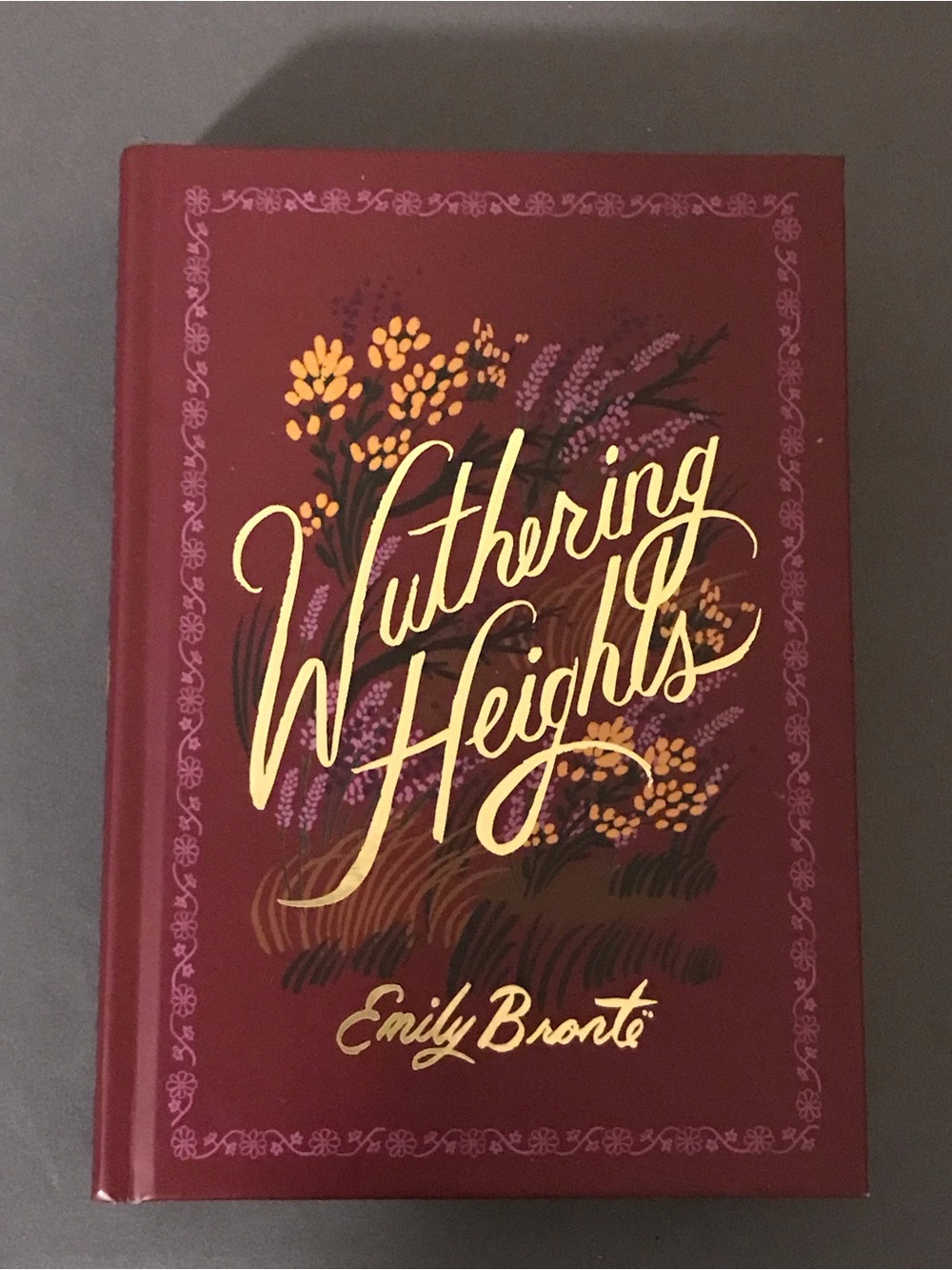 Wuthering Heights by Emily Bronte Classic Novel Hardcover Book (Puffin in Bloom)